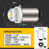 Ruiandsion 2pcs P13.5S LED Bulb, 3-18V COB 0.5W Upgrade for Flashlight Torch Work Lights, White