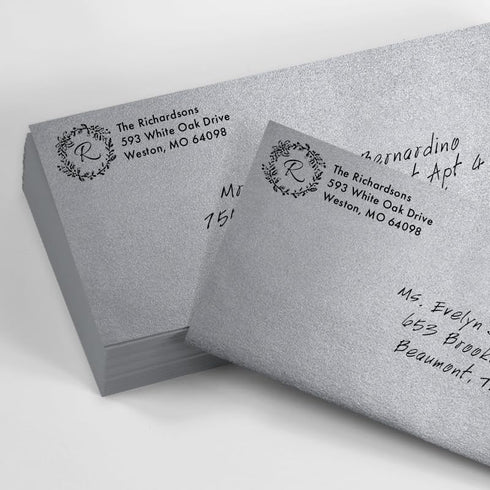 LUXPaper #9 Slimline Invitation Envelopes - Silver Metallic - 3 7/8" x 8 7/8" - 50 Qty, Peel & Press
