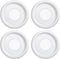 Moukeren 4 Pieces Ceiling Medallion Molded PU Ceiling Fan Medallions for Light