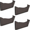 Azar Displays 250045-SMK Plastic Wall Mount File Holder with Magnets, Smoke Colored, 4-Pack