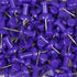 JAM PAPER Colorful Push Pins, Purple Pushpins, 100/Pack