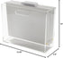 RUSSELL+HAZEL Acrylic File Box Slim, Clear, 4.5” x 12.25” x 10”