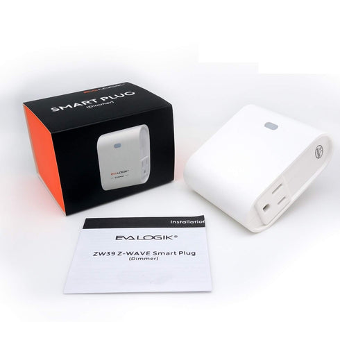 Zwave Smart Light Dimmer Outlet, Z-Wave Plug-in Socket, Built-in Repeater, Requires Z Wave Hub, Works with SmartThings,