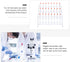 Baluue Laboratory Drying Rack - Test Tube Rack for Glassware Cleaning, Desk Top Lab Supply