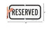 SmartSign-K-5971-AL "Reserved" Sign | 6" x 12" Aluminum