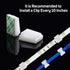 80 10mm (10 mm) PETKNOWS PCS Light Strip Mounting Clips White Self Adhesive Led Light Fasteners Mounting Holder Cable