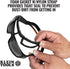 Klein Tools 60471 Safety Glasses, ANSI Z87.1+ Pro Full Frame Gasket Safety Glasses with Gray Lens, UV Protection