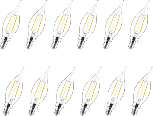 Sengled Candelabra Light Bulbs E12 LED Dimmable, 40W Equivalent CA10 Candle Bulbs 5000K
