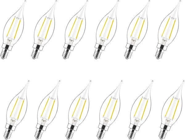 Sengled Candelabra Light Bulbs E12 LED Dimmable, 40W Equivalent CA10 Candle Bulbs 5000K