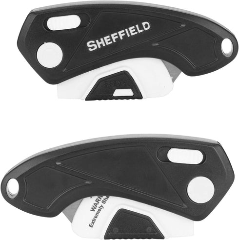 Sheffield 1282 Folding Lock Back Utility Knife, Compact Box Cutter