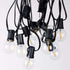 48ft 23+2 Bulbs, Dimmable 1W 60LM 2200K Outdoor String Lights with Spare Shatterproof Waterproof, LED Warm Glow
