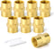 GASHER 2PCS Brass Pipe Fitting Reducer Adapter, 3/8-Inch Female Pipe x 3/8-Inch Female Pipe