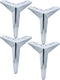 TCHOSUZ 7 Inch / 17cm Metal Furniture Legs, Set of 4 Heavy Duty