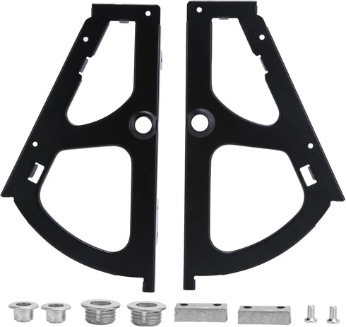 Fesjoy 2 Black Shoes Cabinet Hinge Rustproof Furniture Turning Rack Accessory for Home, Office Cold Rolled Steel Pcs