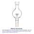 Borosilicate Glass Rotary Evaporator Bump Trap, 100 ml with 24/40 Standard Outer Upper Joint