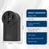 NEMA 14-50R Receptacle, 3-Pole 4-Wire Surface Mount Power Receptacle, 250V 50A UL Listed, Black