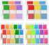 KICNIC 800 Pcs Page Markers Sticky Index Tabs, Fluorescent Pop Up Note Flags for Notebooks and Bookmarks