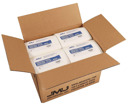 500, 3-Ply 13" 18" JMU Dental Bibs White Dental Bibs Disposable, Tattoo Bibs x