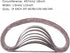 1/2 Inch x 18 Inch Sanding Belts, 40 Pack with 8 Each of 60/80/120/180/240 Grits for Woodworking