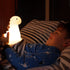 13848 Globe Electric Multicolor LED Silicone Night Light, Brontosaurus Tap Light, Rechargeable, Color Changing, Soft