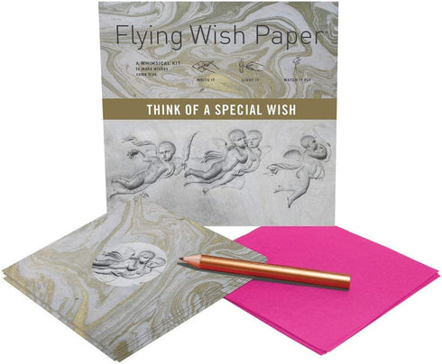 Flying Wish Paper Pack, (3 Sets) Combo Angels + Scarlet Hearts (Mini) + Chakra (Large), Write It, Light It and Watch It