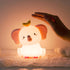 Dimming QANYI Elephant Night Light for Kids, Pink Elephant Lamp with Nursery Night Lamp Rechargeable Animal Light