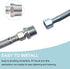 RV Faucet Adapter 1/2 to 3/8 Reducer Faucet Supply Line Adapter Compression Fitting Compatible with Plumbing Water Hose
