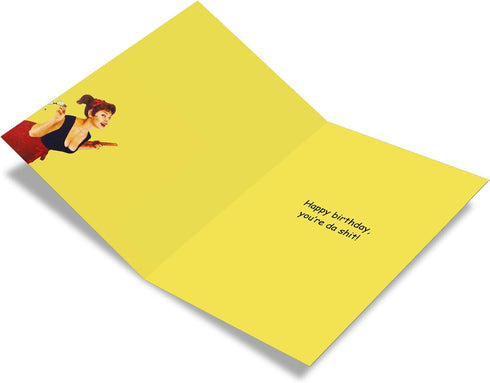 NobleWorks Humorous Birthday Greeting Card, 5 x 7 Inch Envelope (1 Card) - Bday Grammar Birthday 4126
