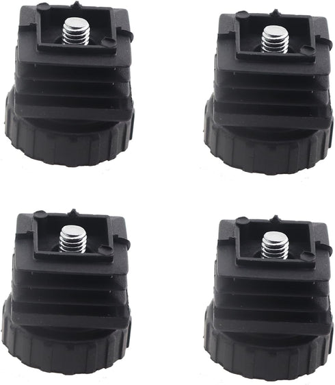ZHYOHEN 4PCS Black 25x25Mm Square Insertable Furniture Levelers Floor Protectors Used for Fitness