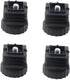 ZHYOHEN 4PCS Black 25x25Mm Square Insertable Furniture Levelers Floor Protectors Used for Fitness