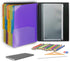 Binditek 1 Pack Poly Project Organizer, 24 Pocket with 12 Dividers, Heavy-Duty Folder, Letter Size, Office Supplies