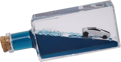 Honsheng Unsinkable Truck Pickup Car Toy Model Acrylic Paperweight Desk Decorations Liquid