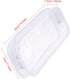 XGOOD 8 Pieces Clear Pencil Case - PVC Makeup Pouch, Zippered Toiletry Carry Pouch, Big Capacity Bags (White)
