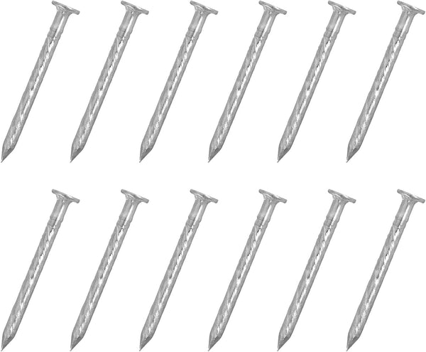 uxcell 25Pcs Fence Deck Nails, 1 Inch 304 Stainless Steel Spiral Deck Nail for Woodworking