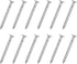 uxcell 25Pcs Fence Deck Nails, 1 Inch 304 Stainless Steel Spiral Deck Nail for Woodworking