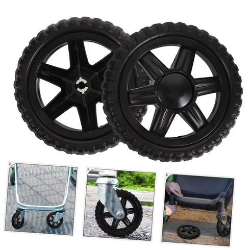 4pcs OUNONA Replacement Wheels for Shopping Cart Rolling Cart Wheel Caster for Grocery Trolley Pu Material