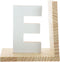 GALPADA Wooden Letter E Shaped Bookends Desk File Organizer Reusable Book Holder