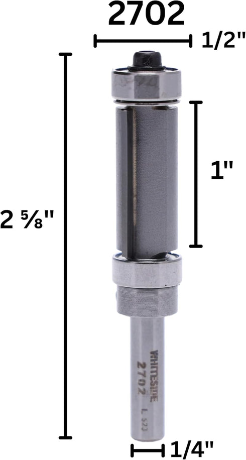 Whiteside Router Bits 2702 1/2" Flush Trim Bit - Cutting Diameter