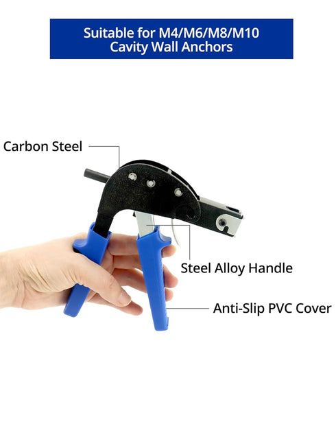 QWORK Hollow Wall Anchor Setting Tool - Non-Slip Rubber Grip for Perfect Cavity Wall Fixings Installation