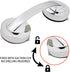 Suction Cup Handle for Glass Shower Door, Window, Suction Grab Bars, Sliding Doors Handle for Bathroom Cabinets
