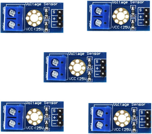 HiLetgo 5pcs Voltage Detection Module DC 0~25V Voltage Sensor for Arduino