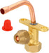 PATIKIL Air Conditioner Stop Valve - 1/4" OD Copper Tube Elbow 90 Degree 3 Way Angle Service Valve