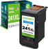 GREENBOX Remanufactured 241XL High-Yield Color Ink Cartridge Replacement for Canon PIXMA MG3620 TS5120