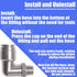 Pneumatic Push To Connect Fittings Heavy Duty Elbow, 3/8 inch Tube OD x 1/4" NPT Male Thread (5Pcs)