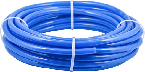 3/8" OD PU Tubing, 32.8 Feet Length Pneumatic Hose for Air Compressor Fluid Transfer, Blue