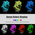 3D 16 Illusion Lamp Axolotl Led Night Light, Colors Changing USB Desk Lamps with Remote Control, Bedroom Decoration