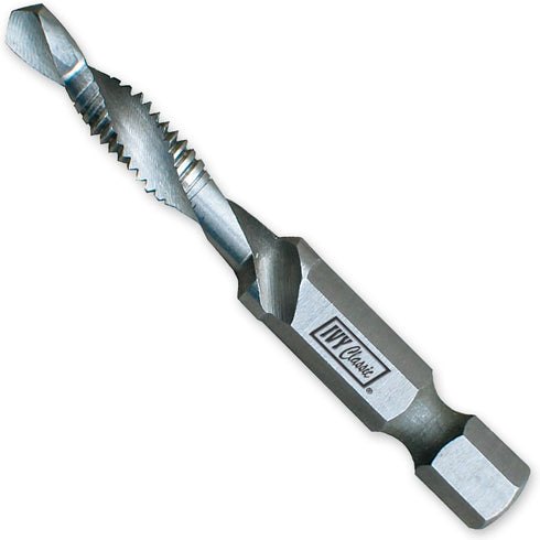 IVY Classic 06006 Combo Drill/Tap Bit, M2 High Speed Steel, 12-24NC, 1/Card