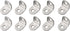 HanOaki 10 90 Pieces Stainless Steel L Shape Degree Brackets for Corner Reinforcement in Wood Furniture, Shelves