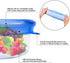 TERMNOX 100% 6 Silicone Lids for Food Storage - Food Grade Silicone Stretch Lids - Different Sizes