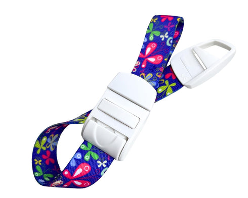 ROLSELEY Medical Tourniquet with Butterfly Purple/Violet Pattern with ABS Plastic Buckle Latex Free Elastic Band